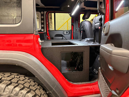 Jeep - Wrangler - 2024-Present - JLU - 4 Door - Explore Series - Seat Delete Plate System - Second Row - Module Based - 10" Module by Goose Gear