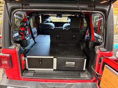 Jeep - Wrangler - 2024-Present - JLU - 4 Door - Explore Series - Seat Delete Plate System - Second Row - Module Based - 10" Module by Goose Gear