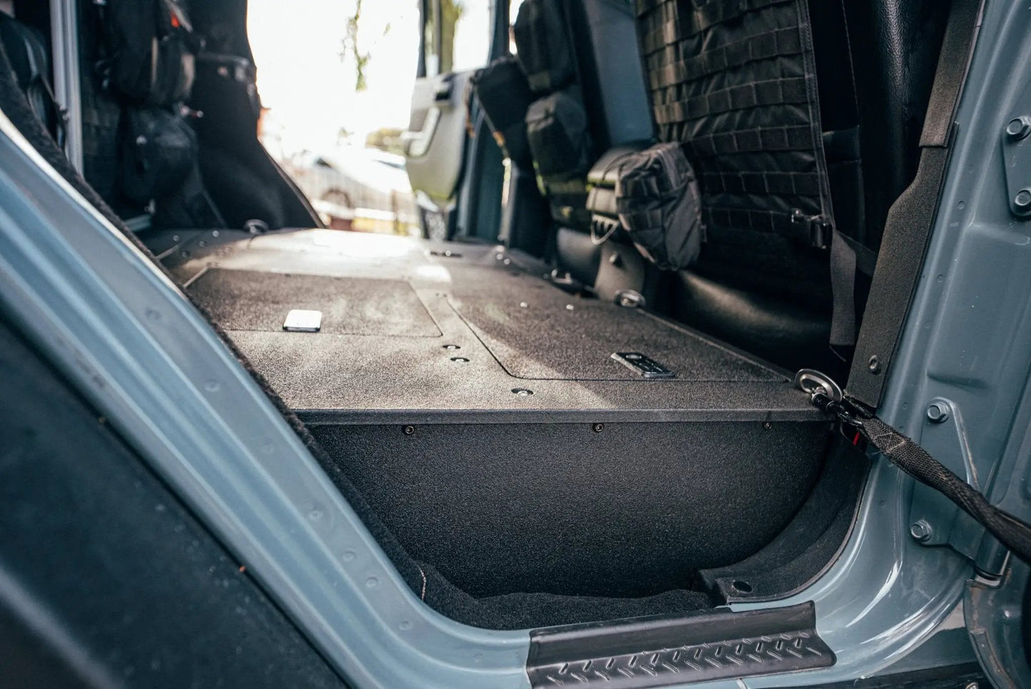 Legacy Product - Jeep Wrangler 4 Door Second Row Seat Delete Plate System - Infill Panels by Goose Gear