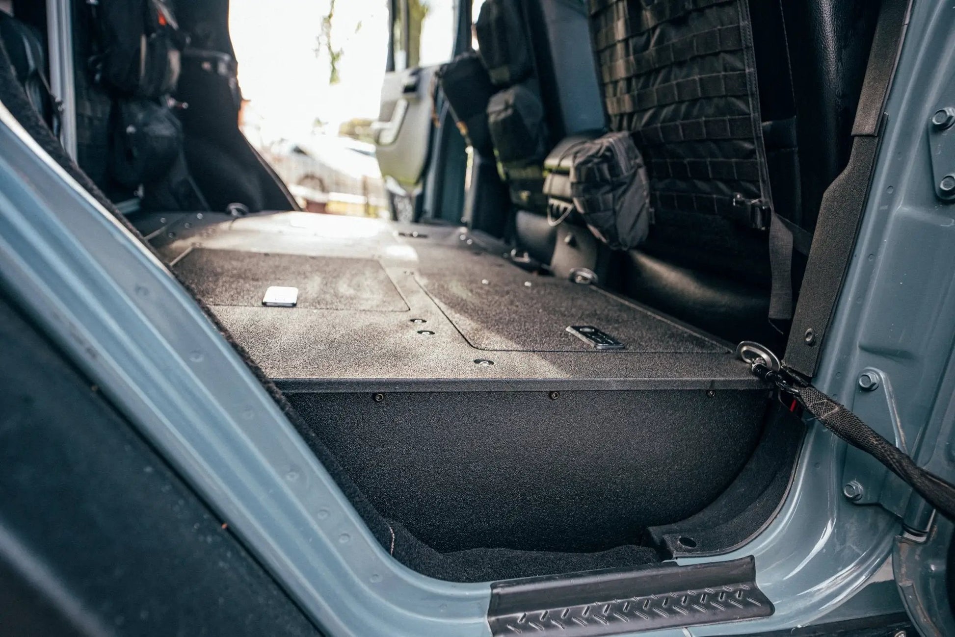 Legacy Product - Jeep Wrangler 4 Door Second Row Seat Delete Plate System - Infill Panels by Goose Gear
