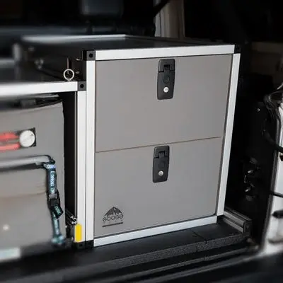 Jeep Wrangler JK 2007-2018 2 Door - Double Drawer Module 19 3/16" Wide x 28" Depth by Goose Gear