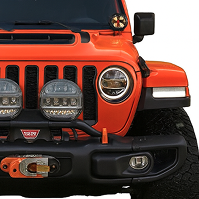 Jeep Wrangler custom off-road build featuring aftermarket bumpers, LED lighting, recovery equipment, and overland accessories by Auto Expedition in Ohio