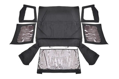 Rough Country Soft Top | Replacement | Black | Half Doors | Jeep Wrangler YJ 4WD (87-95) by Rough Country