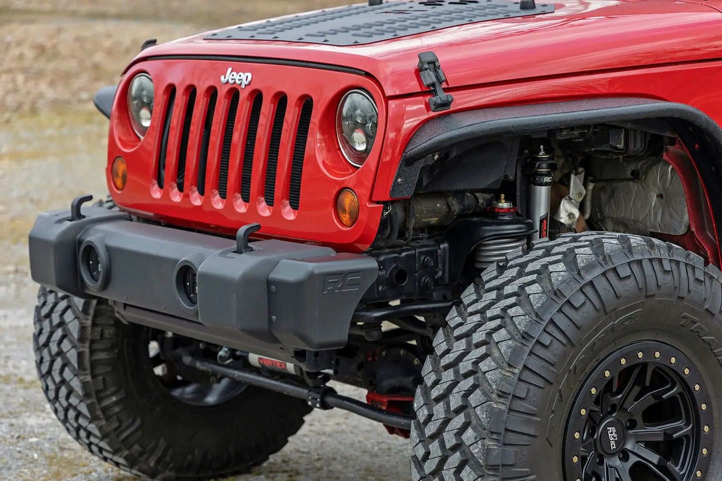 Rough Country Front Bumper Caps | Jeep Wrangler JK/Wrangler Unlimited (2007-2018) by Rough Country