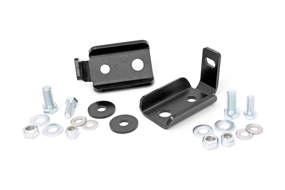 Rough Country Shock Relocation Brackets | Front | Jeep Wrangler JK/Wrangler Unlimited (07-18) by Rough Country