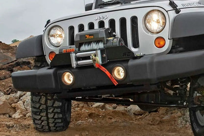 Rough Country Winch Mount Plate | Factory Bmpr | D-Rings | Jeep Wrangler JK/Wrangler Unlimited (07-18) by Rough Country