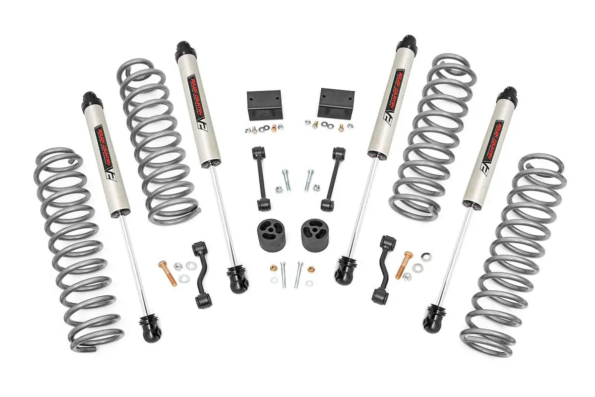Rough Country 2.5 Inch Lift Kit | Coils | V2 | Jeep Wrangler Unlimited 4WD (2018-2023) by Rough Country