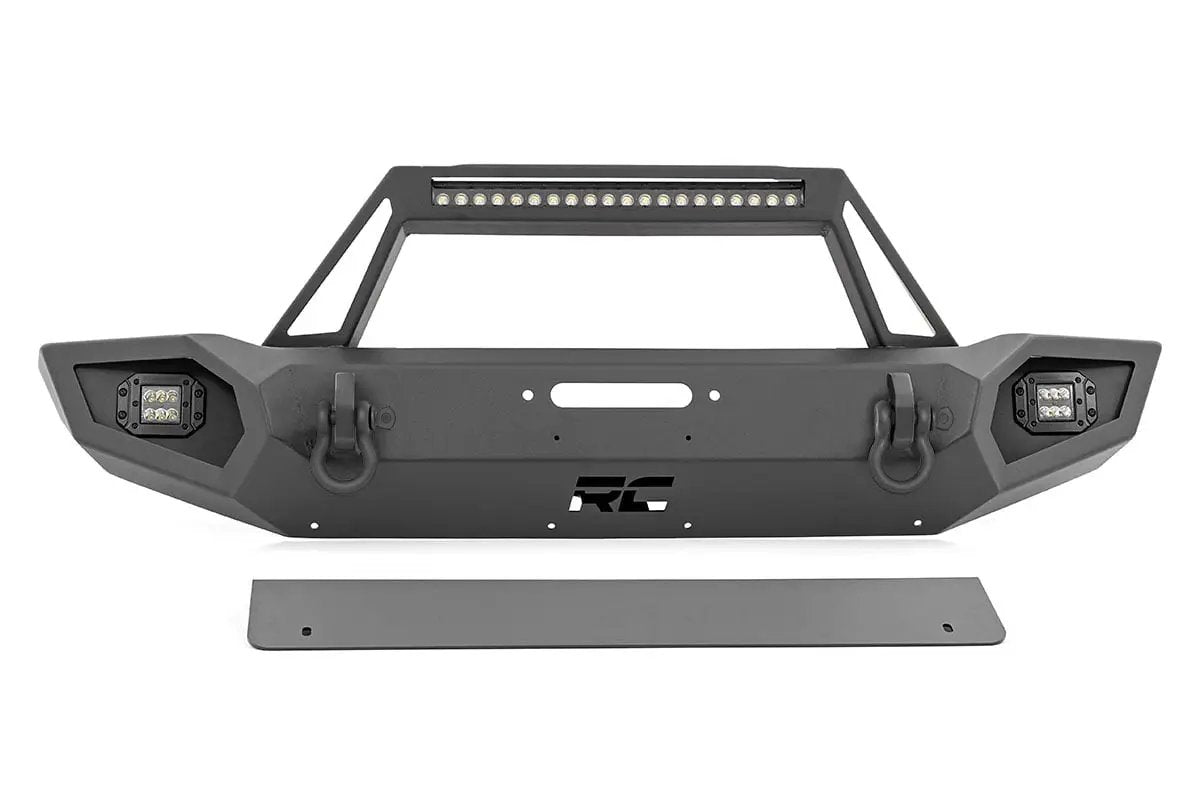 Rough Country Front Winch Bumper | 9500S | Jeep Gladiator JT/Wrangler JK & JL/Wrangler Unlimited 4WD by Rough Country