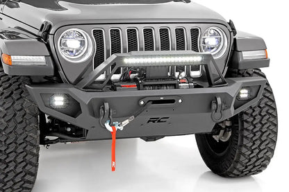 Rough Country Front Winch Bumper | 9500S | Jeep Gladiator JT/Wrangler JK & JL/Wrangler Unlimited 4WD by Rough Country
