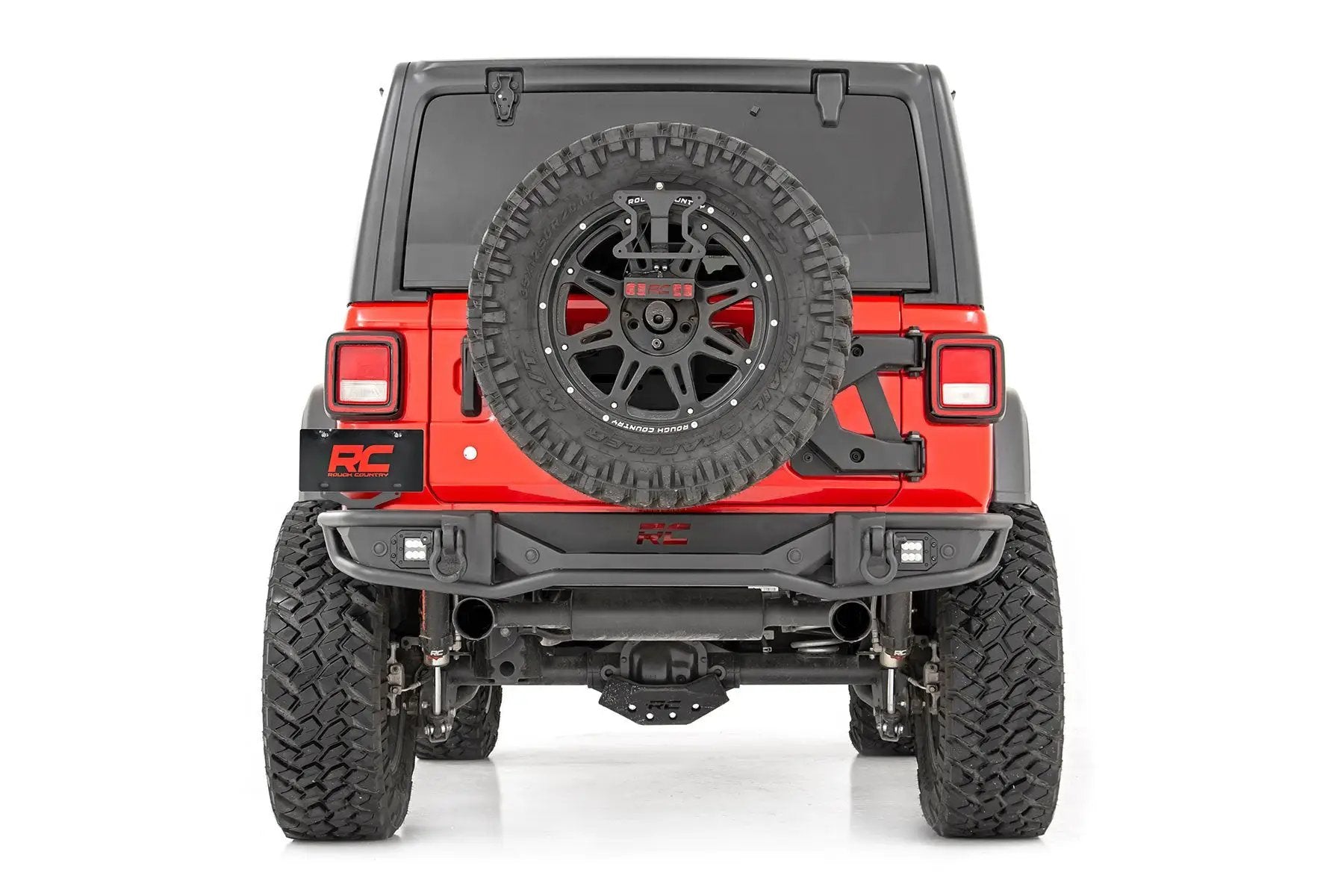 Rough Country Rear Bumper | Tubular | Jeep Wrangler JL (18-26)/Wrangler Unlimited (18-26) by Rough Country