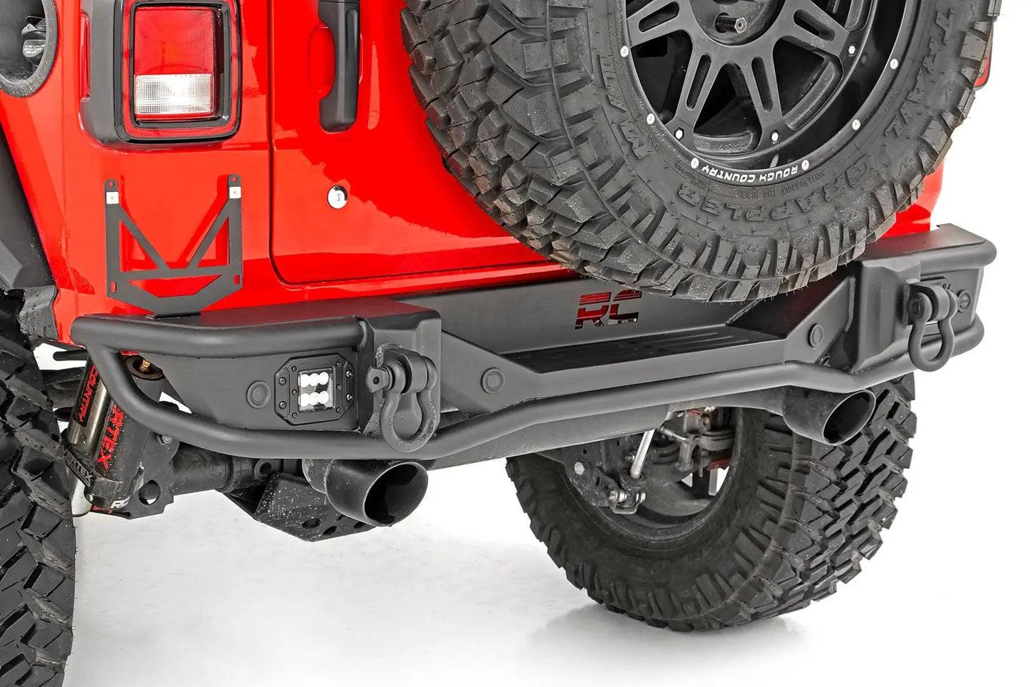 Rough Country Rear Bumper | Tubular | Jeep Wrangler JL (18-26)/Wrangler Unlimited (18-26) by Rough Country