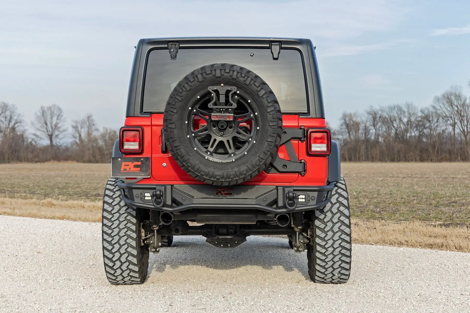 Rough Country Rear Bumper | Tubular | Jeep Wrangler JL (18-26)/Wrangler Unlimited (18-26) by Rough Country