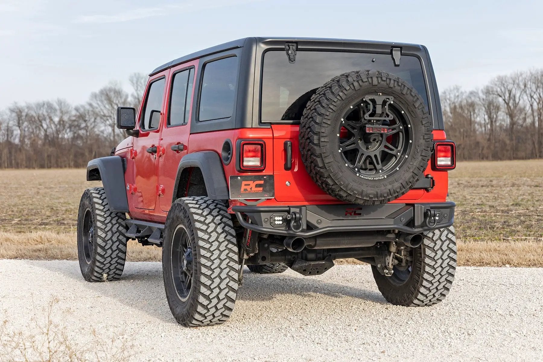 Rough Country Rear Bumper | Tubular | Jeep Wrangler JL (18-26)/Wrangler Unlimited (18-26) by Rough Country