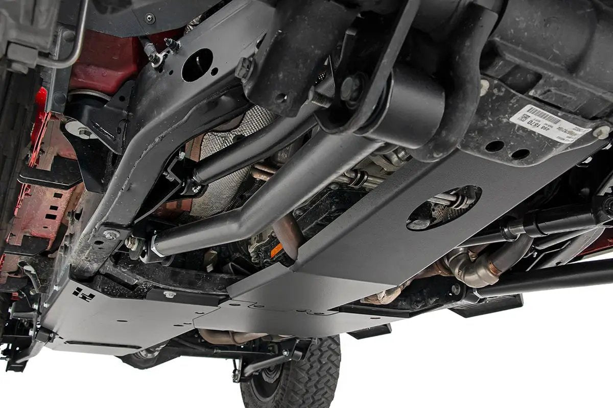 Rough Country Skid Plate Combo | 3.6L | Engine | T-Case | Gas | Jeep Wrangler Unlimited (18-19) by Rough Country