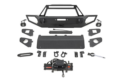 Rough Country Front Winch Bumper | 9500S | Jeep Gladiator JT/Wrangler JK & JL/Wrangler Unlimited 4WD by Rough Country