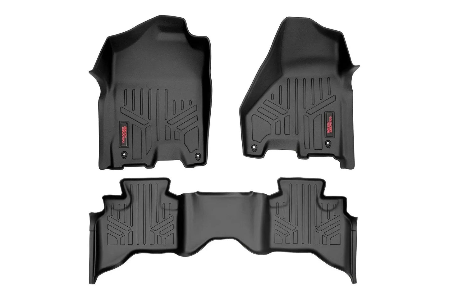 Rough Country Floor Mats | FR & RR | Quad Cab | Ram 1500 2WD/4WD (2012-2018 & Classic) by Rough Country