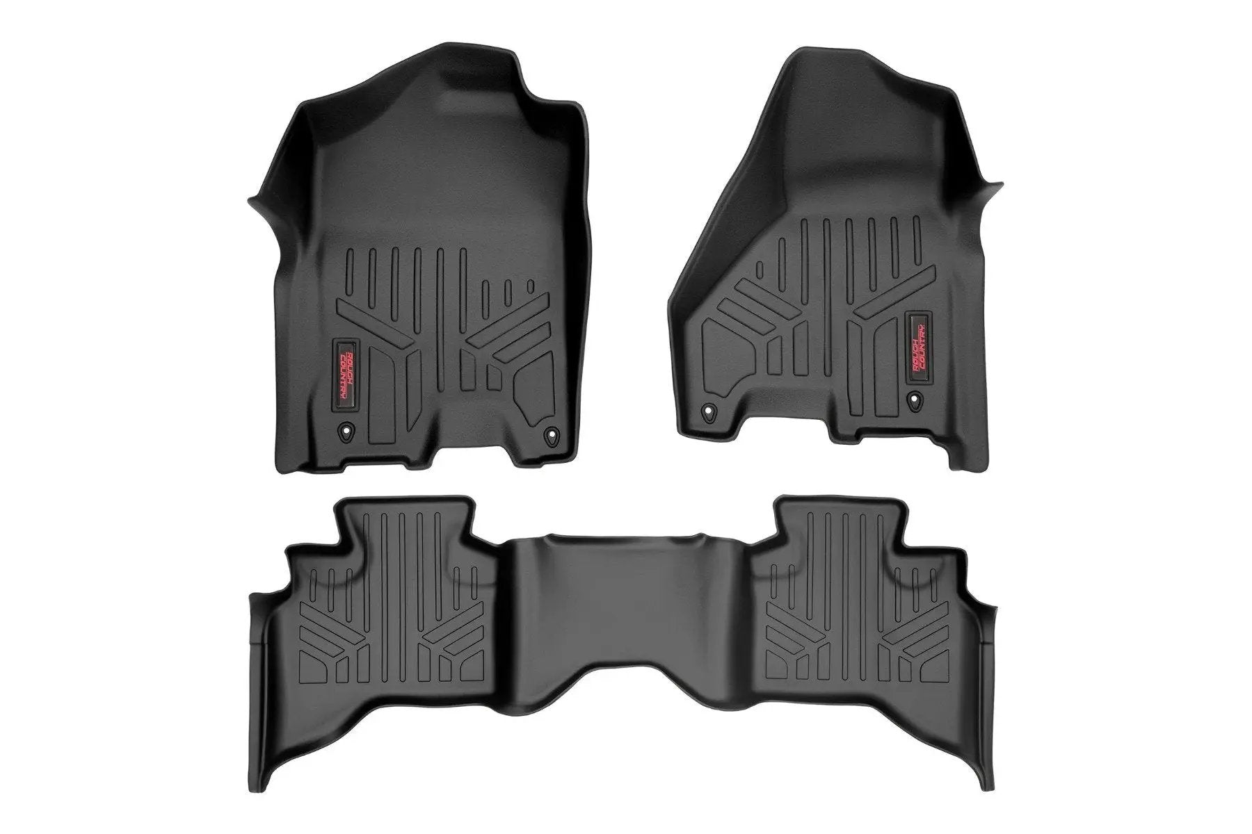Rough Country Floor Mats | FR & RR | Quad Cab | Ram 1500 2WD/4WD (2012-2018 & Classic) by Rough Country