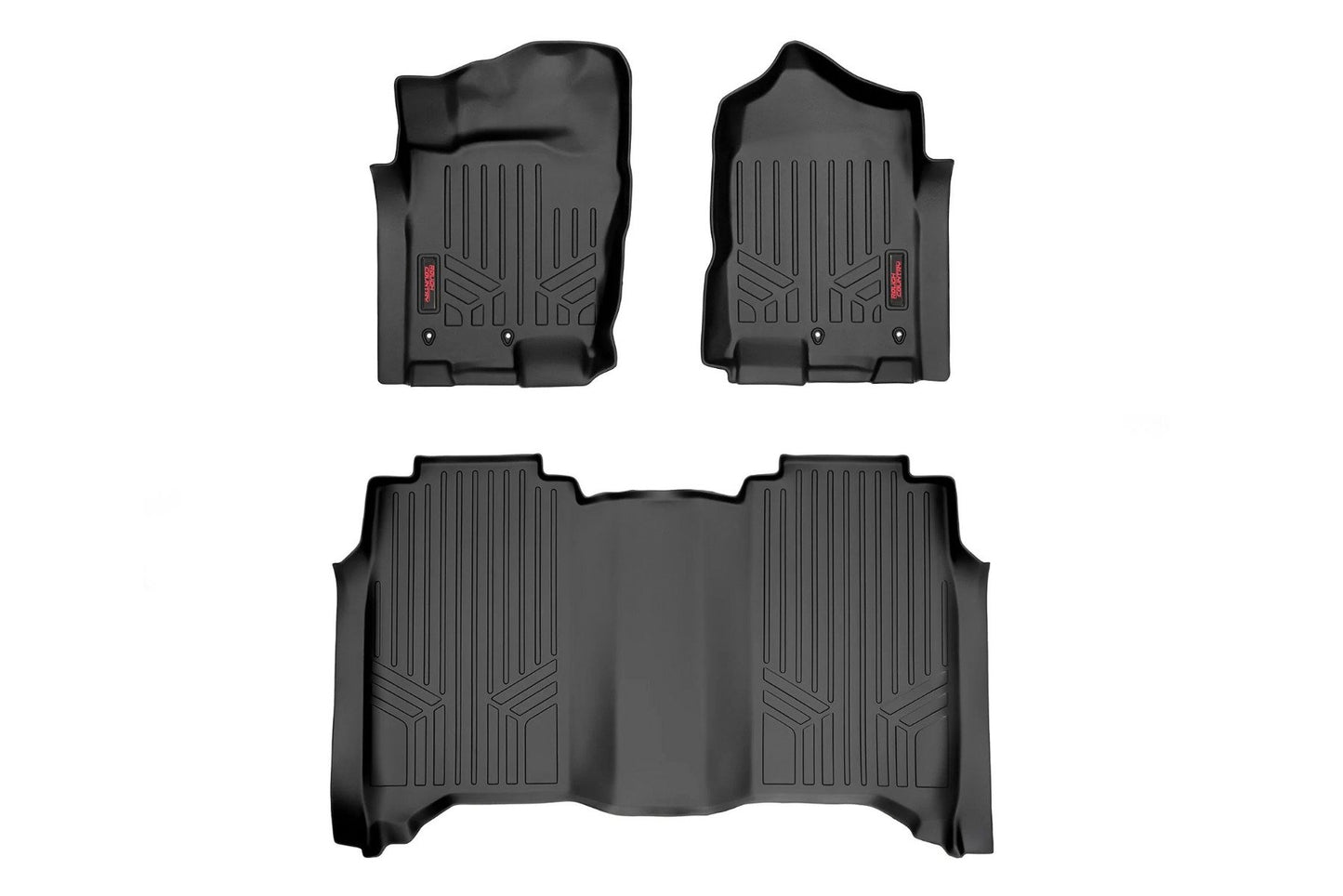 Rough Country Floor Mats | FR & RR | Crew Cab | Nissan Titan (17-24)/Titan XD (16-24)