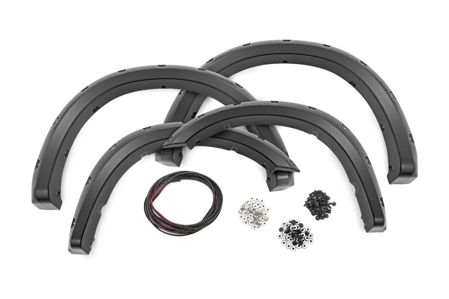 Rough Country Pocket Fender Flares | PXQ Black Metallic | Ram 2500/3500 2WD/4WD (2019-2026) by Rough Country