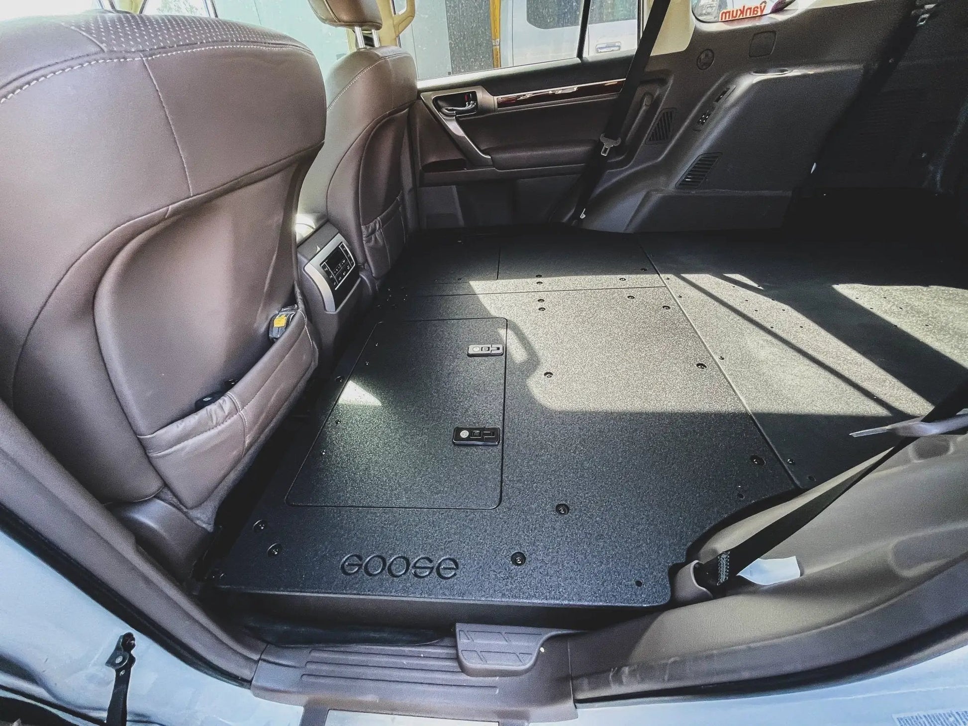 Lexus GX460 2010-2023 - Second Row Seat Delete Plate System by Goose Gear