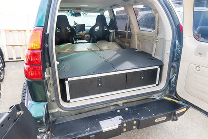 Lexus GX470 2002-2009 1st Gen. - Side x Side Drawer Module with Fitted Top Plate - 41-3/8"W x 10"H x 36"D by Goose Gear