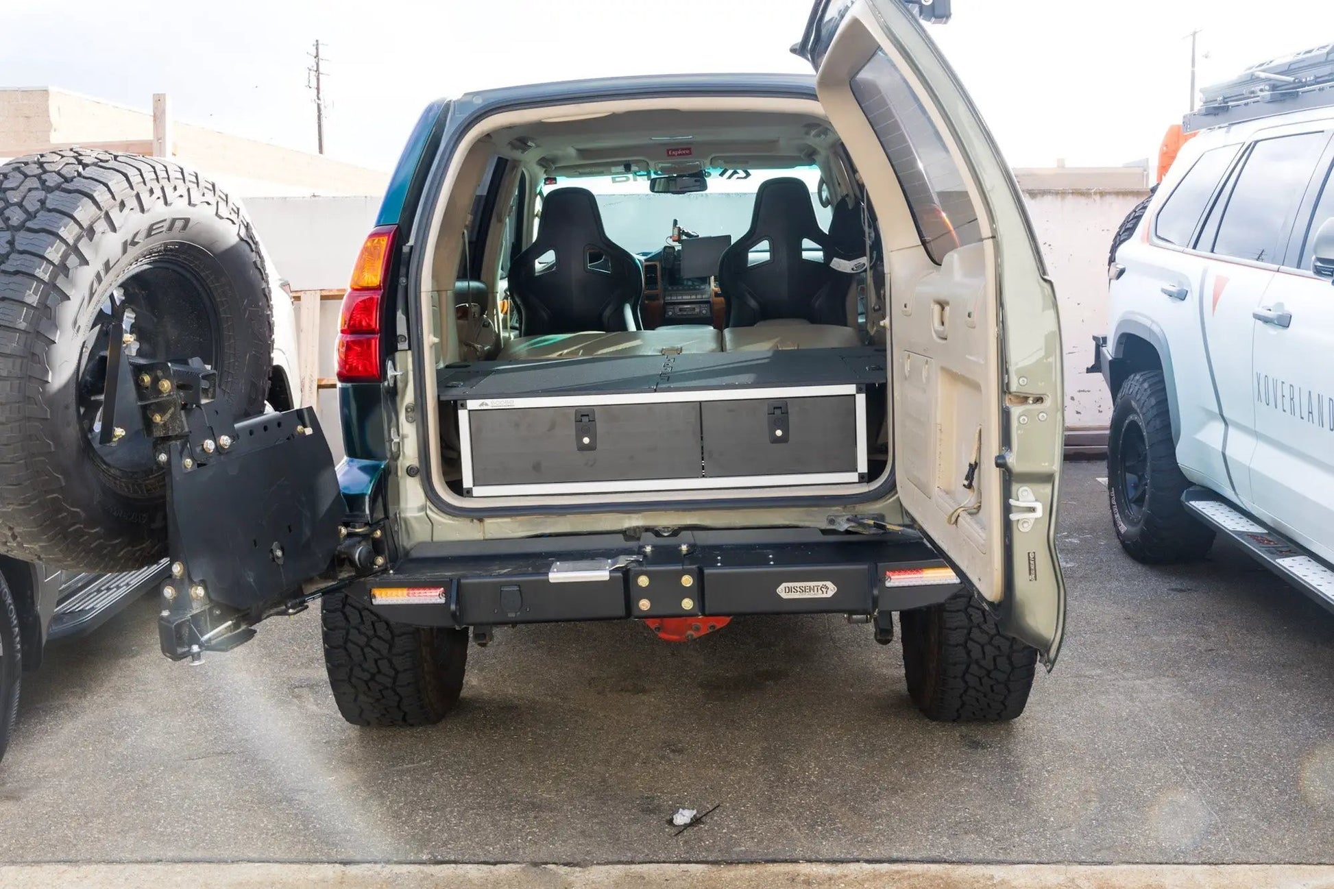 Lexus GX470 2002-2009 1st Gen. - Side x Side Drawer Module with Fitted Top Plate - 41-3/8"W x 10"H x 36"D by Goose Gear