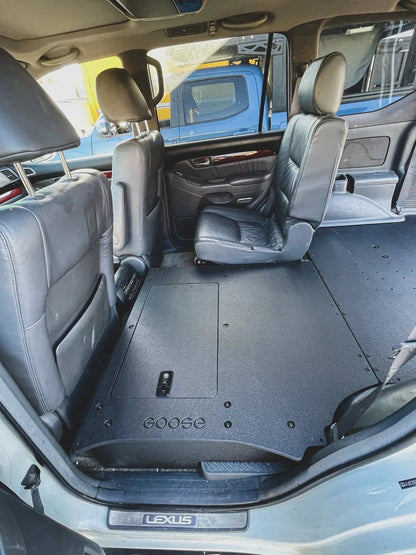 Lexus GX470 2002-2009 - Second Row Seat Delete Plate System by Goose Gear