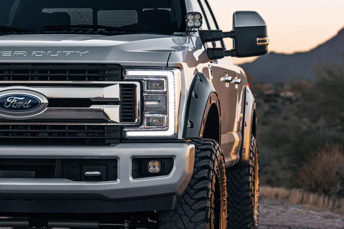 Rough Country Fender Flares | Defender | G1 Absolute Black | Ford F-250/F-350 Super Duty (17-22) by Rough Country