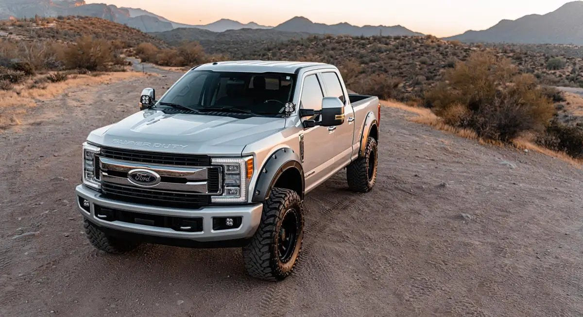 Rough Country Fender Flares | Defender | G1 Absolute Black | Ford F-250/F-350 Super Duty (17-22) by Rough Country