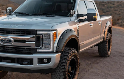Rough Country Fender Flares | Defender | G1 Absolute Black | Ford F-250/F-350 Super Duty (17-22) by Rough Country