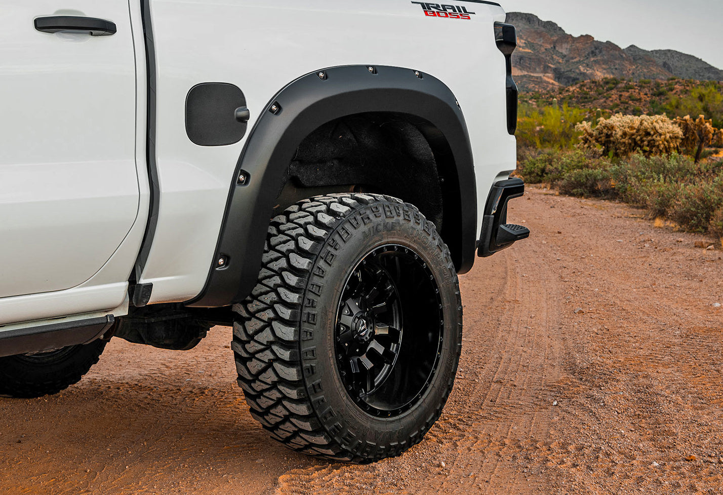 Guardabarros Pocket Style | G9K Satin Steel | Chevy Silverado 1500 2WD/4WD (22-26)