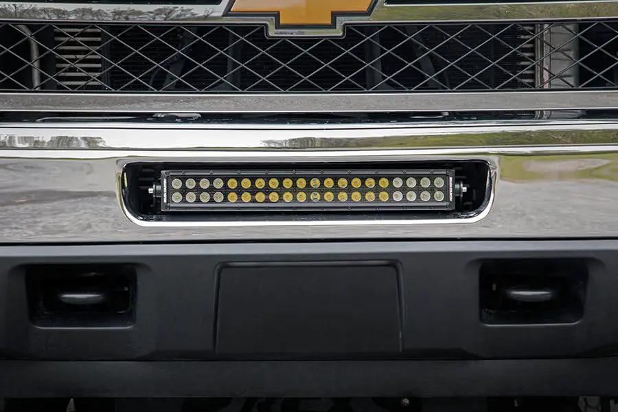 Rough Country LED Light Mount | Bumper | 20" | Chevy Silverado 2500 HD 4WD (2011-2014) by Rough Country