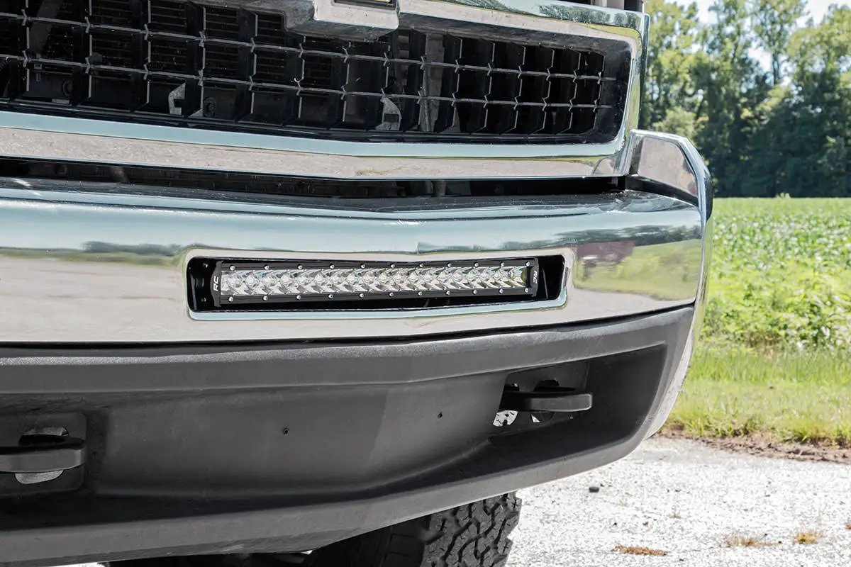 Rough Country LED Light Mount | Bumper | 20" | Chevy Silverado 1500 (07-13)/Silverado 2500 HD (07-10) by Rough Country