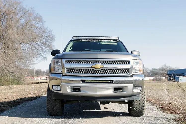 Rough Country LED Light Mount | Bumper | 20" | Chevy Silverado 1500 (07-13)/Silverado 2500 HD (07-10) by Rough Country