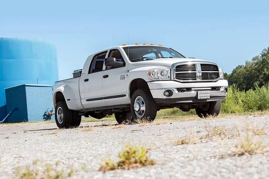 Rough Country LED Light Kit | Bumper Mount | 20" Black Single Row | White DRL | Ram 2500/3500 (10-18) by Rough Country
