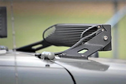 Rough Country LED Light Mount | Hood | 20" | Jeep Wrangler JK/Wrangler Unlimited (07-18) by Rough Country