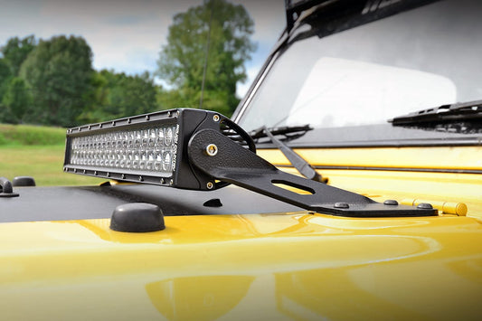 Soporte de luz LED | Capó | 20" | Jeep Wrangler TJ (97-06)/Wrangler Unlimited (04-06)