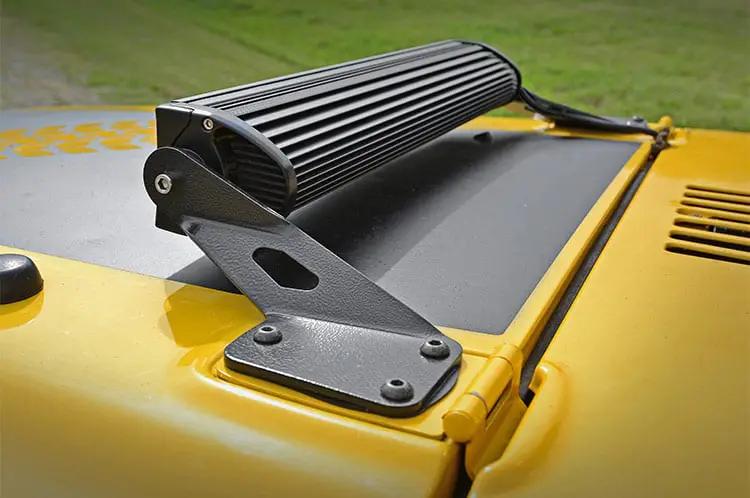 Rough Country LED Light Mount | Hood | 20" | Jeep Wrangler TJ (97-06)/Wrangler Unlimited (04-06) by Rough Country