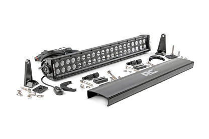 Barra de luz LED de la serie negra de 20 pulgadas | Fila doble