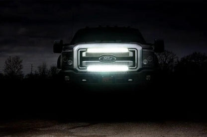 Rough Country LED Light Kit | Grill Mount | 30" Black Single Row Pair | Ford F-250/F-350 Super Duty (11-16) by Rough Country
