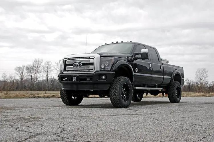 Rough Country LED Light Kit | Grill Mount | 30" Black Single Row Pair | Ford F-250/F-350 Super Duty (11-16) by Rough Country