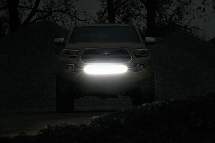Rough Country LED Light Kit | Lower Grille Mount | 30" Spectrum Single Row | Toyota Tacoma (16-23) by Rough Country