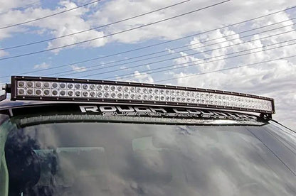 Rough Country LED Light Mount | Upper Windshield | 50" Curved | Chevy/GMC 1500/1500 SUV/2500HD/3500HD (07-14) by Rough Country