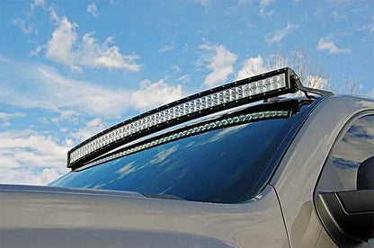 Rough Country LED Light Mount | Upper Windshield | 50" Curved | Chevy/GMC 1500/1500 SUV/2500HD/3500HD (07-14) by Rough Country