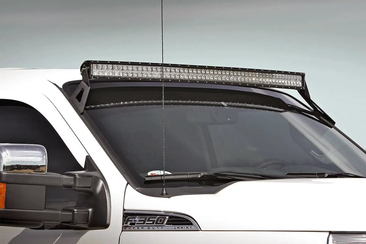 Rough Country LED Light Mount | Upper Windshield | 54" Curved | Ford F-250/F-350 Super Duty (99-16) by Rough Country