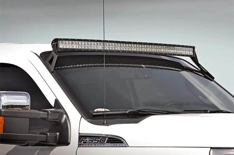 Rough Country LED Light Mount | Upper Windshield | 54" Curved | Ford F-250/F-350 Super Duty (99-16) by Rough Country