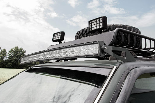 Montaje de luces LED | Parabrisas superior | Curvo de 50" | Jeep Grand Cherokee ZJ (93-98)