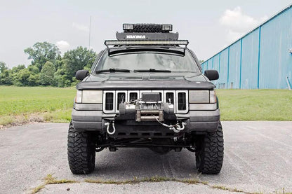 Rough Country LED Light Mount | Upper Windshield | 50" Curved | Jeep Grand Cherokee ZJ (93-98) by Rough Country