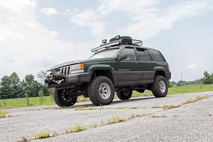 Rough Country LED Light Mount | Upper Windshield | 50" Curved | Jeep Grand Cherokee ZJ (93-98) by Rough Country