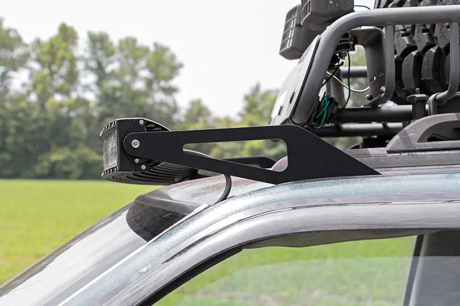 Rough Country LED Light Mount | Upper Windshield | 50" Curved | Jeep Grand Cherokee ZJ (93-98) by Rough Country